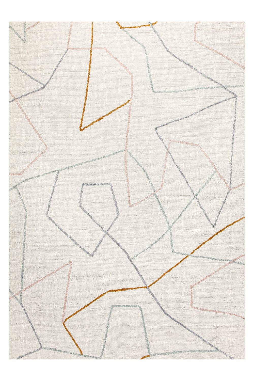 Tapis fait main pure - blanc