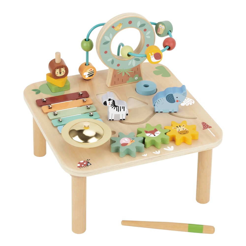 Tooky Toy Spieltisch aus Holz mit Xylophon und Tieren ab 18 Monaten style modern Mehrfarbig Holz