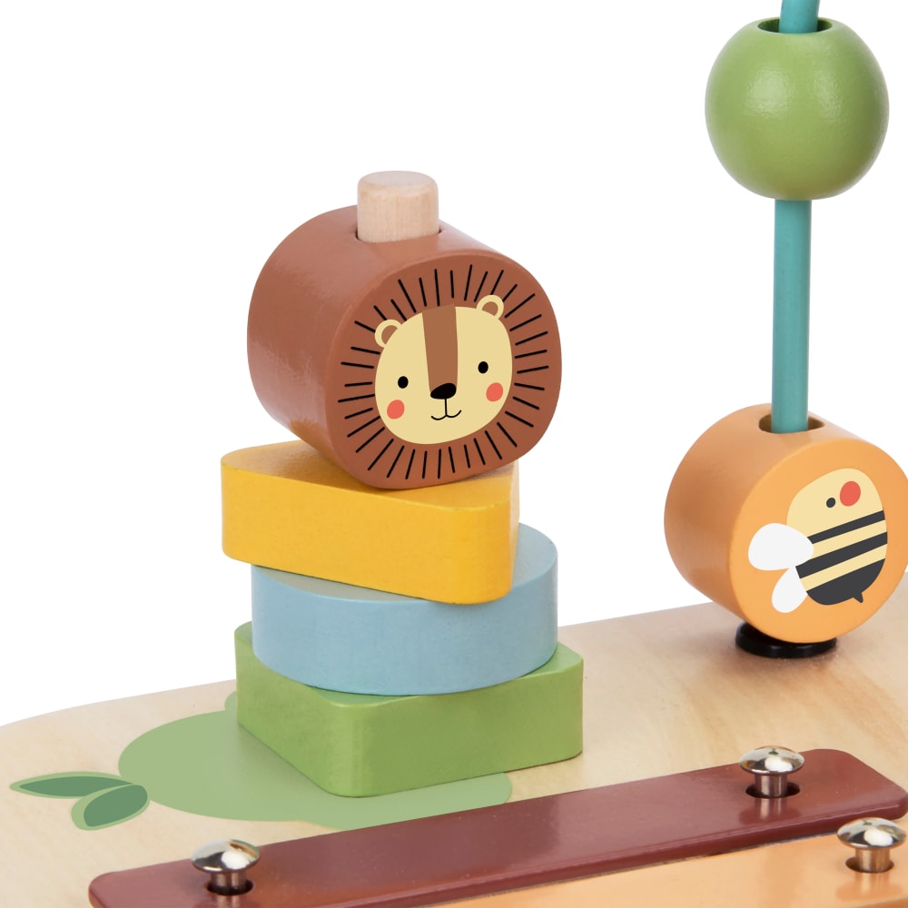 Spieltisch aus Holz mit Xylophon und Tieren ab 18 Monaten -