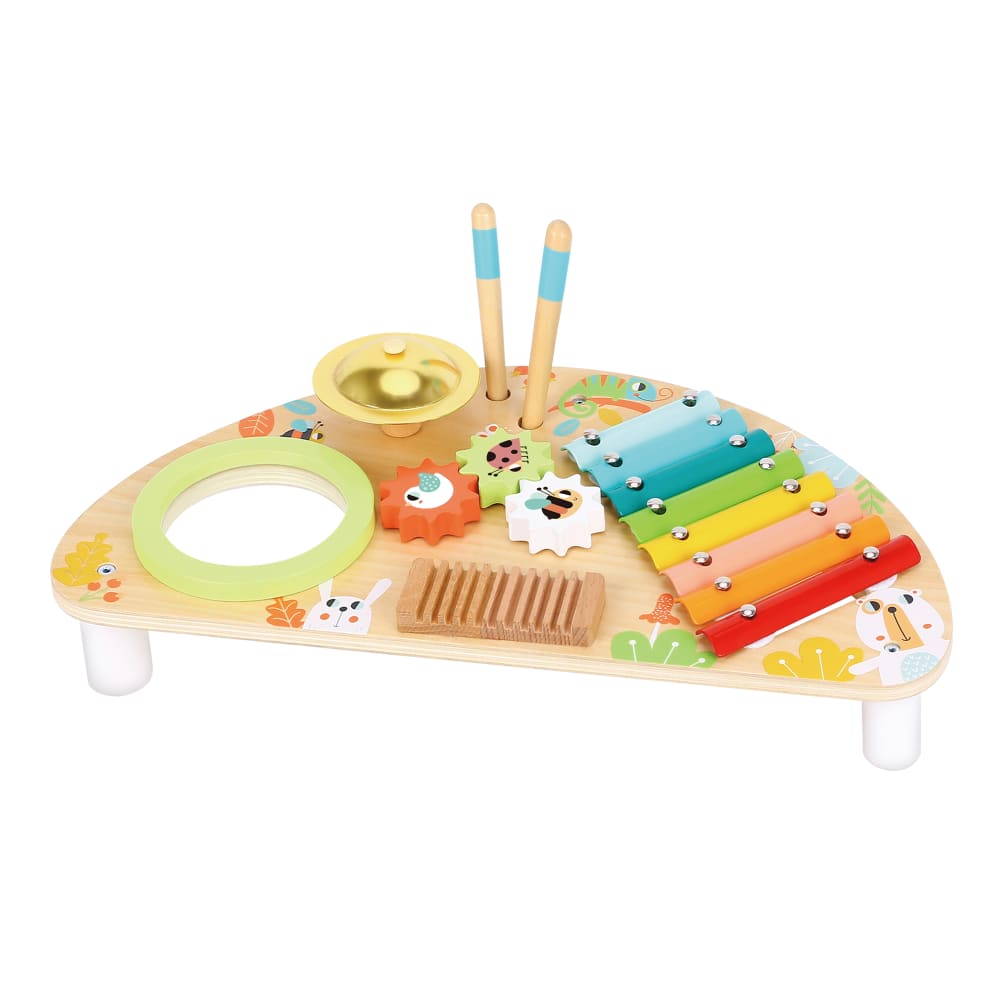 Tooky Toy Musiktisch aus Holz mit Xylophon ab 2 Jahren style modern Mehrfarbig Holz