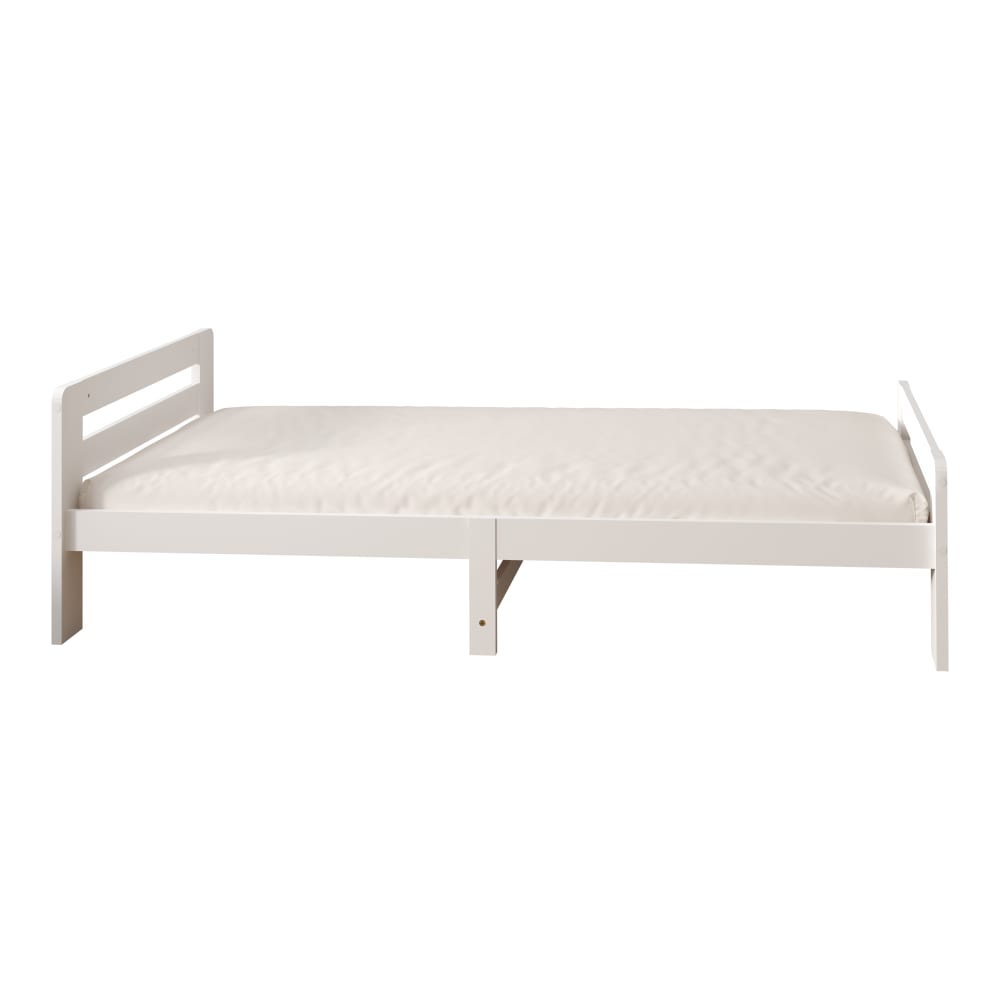 Lit enfant blanc, sans matelas, 205,5 x 98 x 61 cm