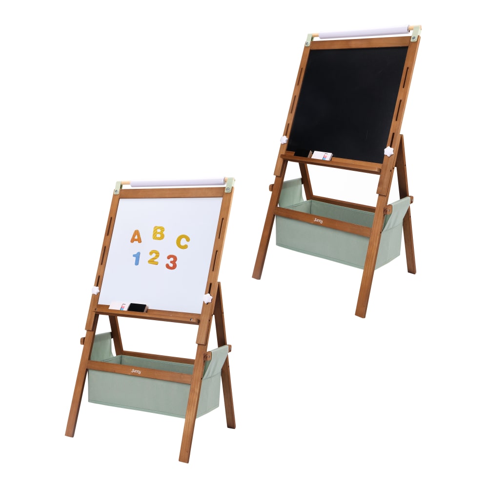 Sunny Staffelei für Kinder aus Holz Dunkelbraun 52 x 40 x 102 cm style modern Holz Kinder