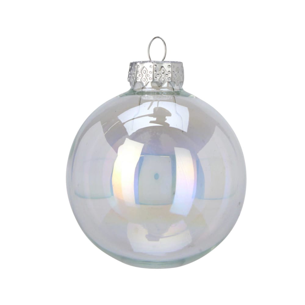 Set de 16 bolas de navidad de vidrio iridiscente ø3,5cm