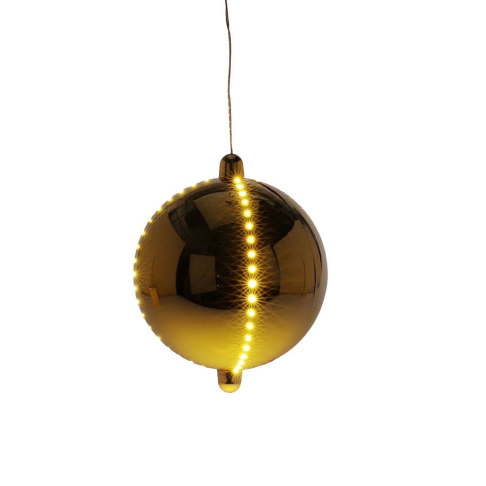 Bola de navidad led dorado ø15cm