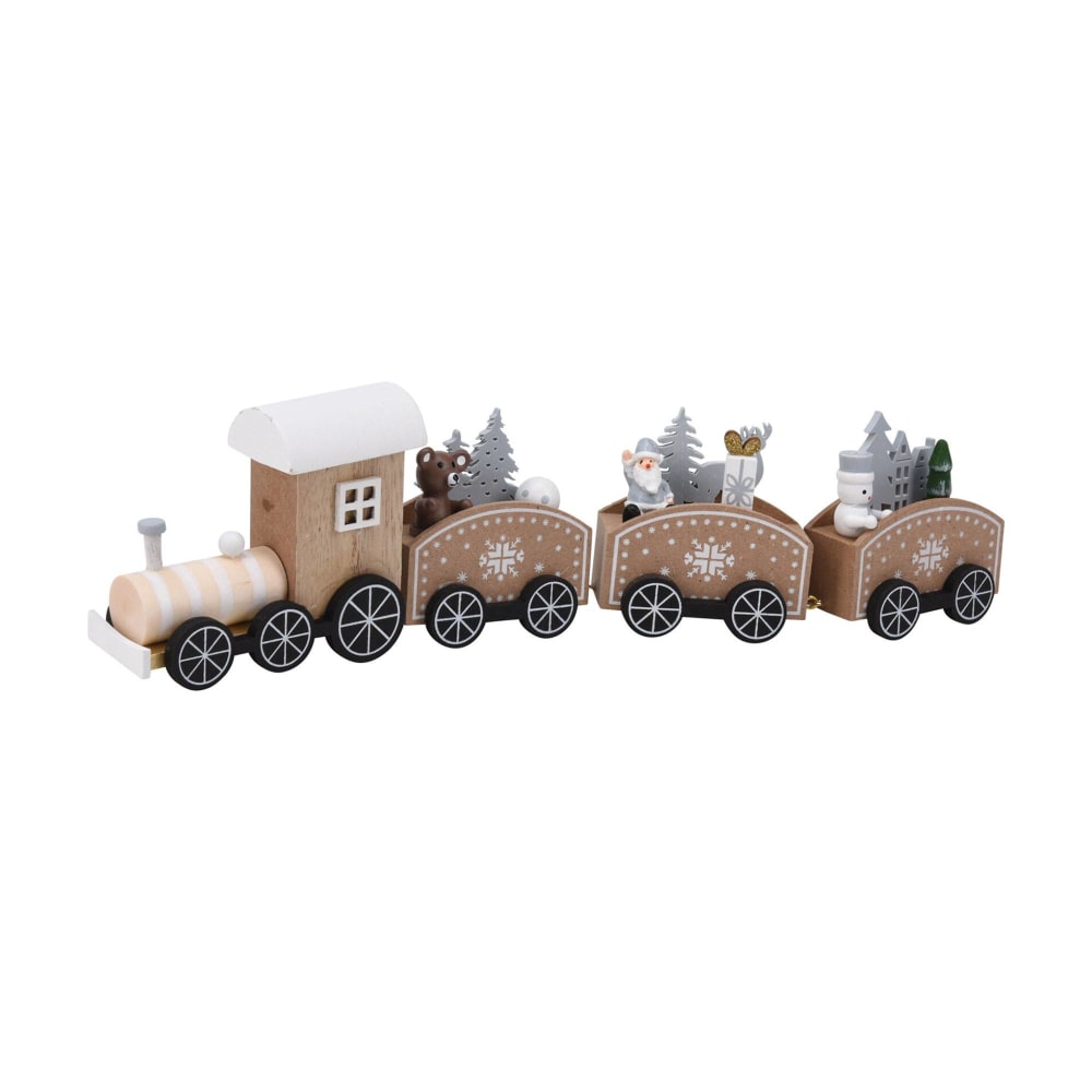 Tren de navidad de mdf 31x3,5x7,5cm