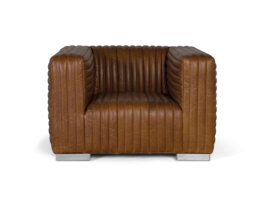 Fauteuil rembourré en - pieds