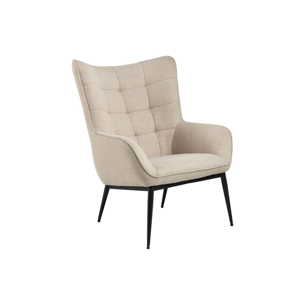 fauteuil en tissu beige