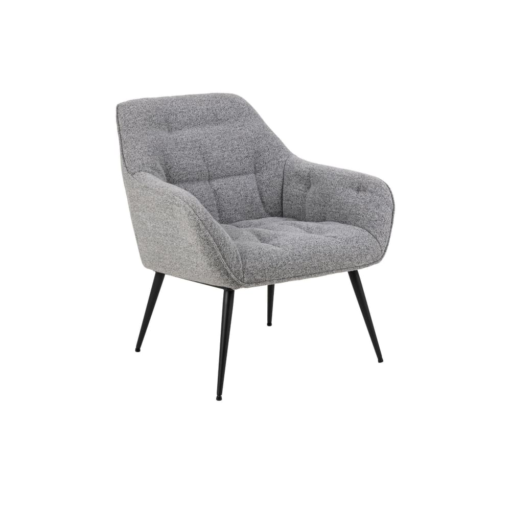 fauteuil en tissu gris