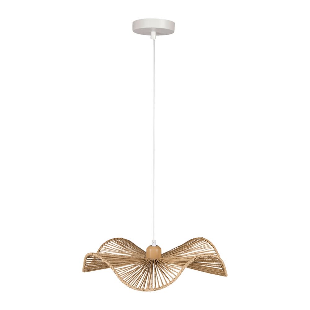 Suspension papier et métal coloris beige diamètre 42cm — vue 3
