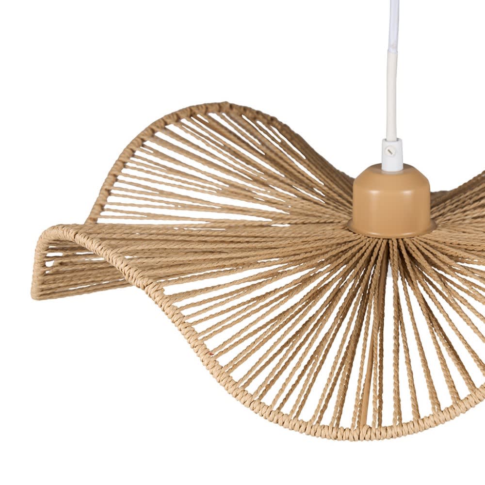 Suspension papier et métal coloris beige diamètre 42cm — vue 4