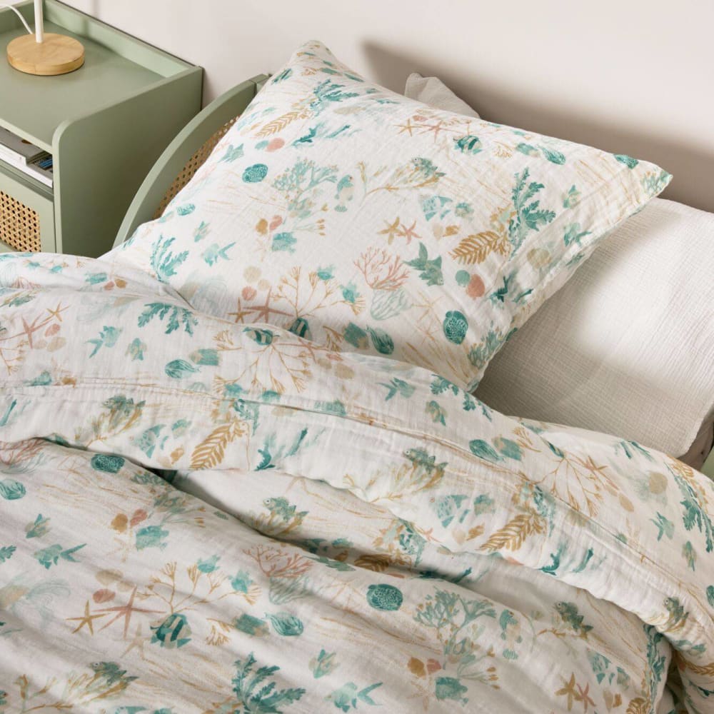 Parure de lit enfant gaze de coton Chansons d'eaux douces (CAMIF) - Image 2