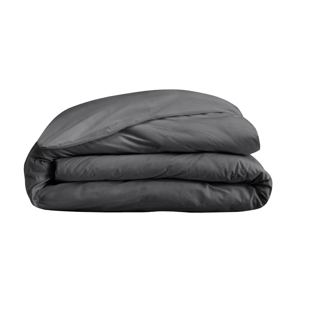 Housse de couette en coton bio anthracite 260 x 240 cm — vue 3