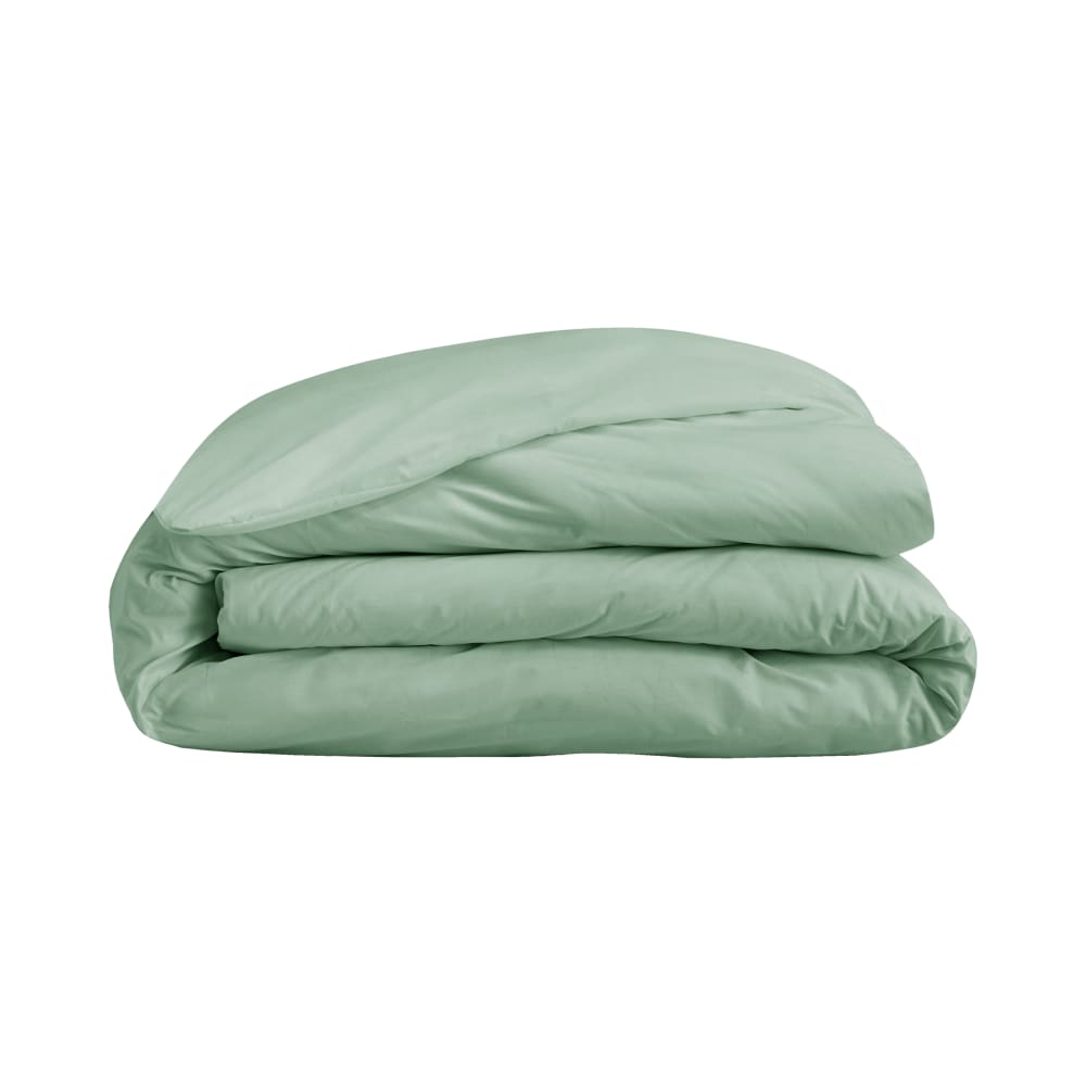 Housse de couette en coton bio vert d'eau 200 x 200 cm — vue 3