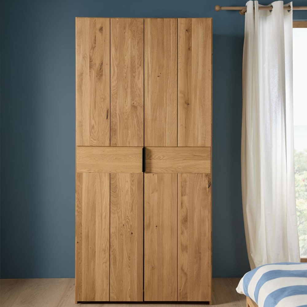 Armoire en chêne massif 2 portes