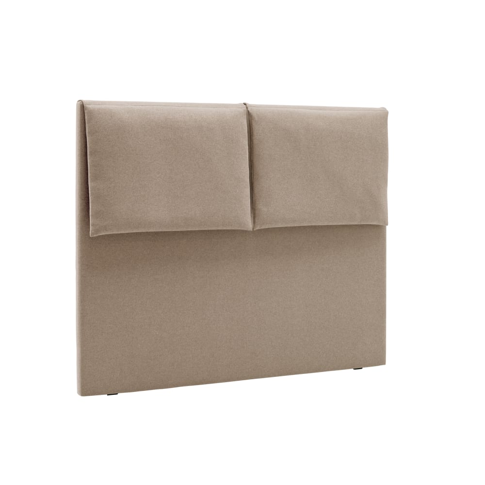 Tête de lit en tissu beige largeur 140 cm