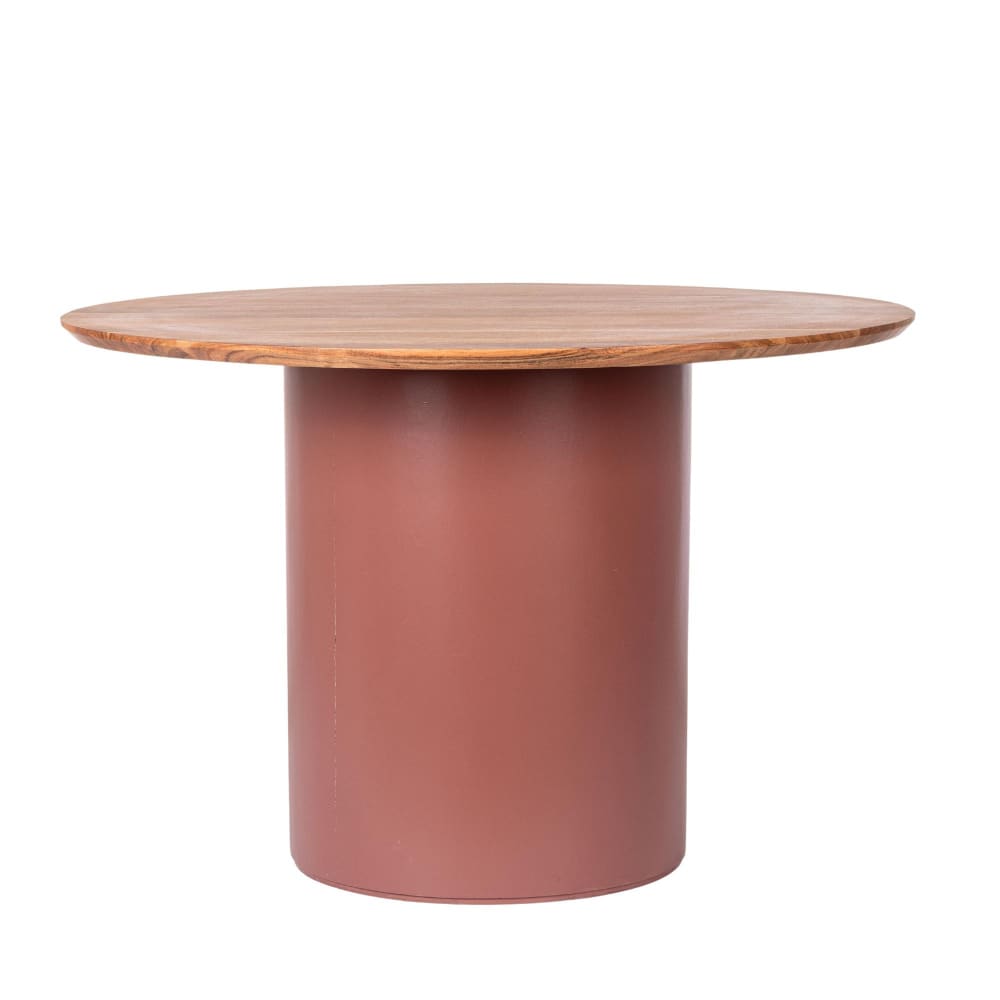 Table ronde contemporaine D115 4 places en acacia