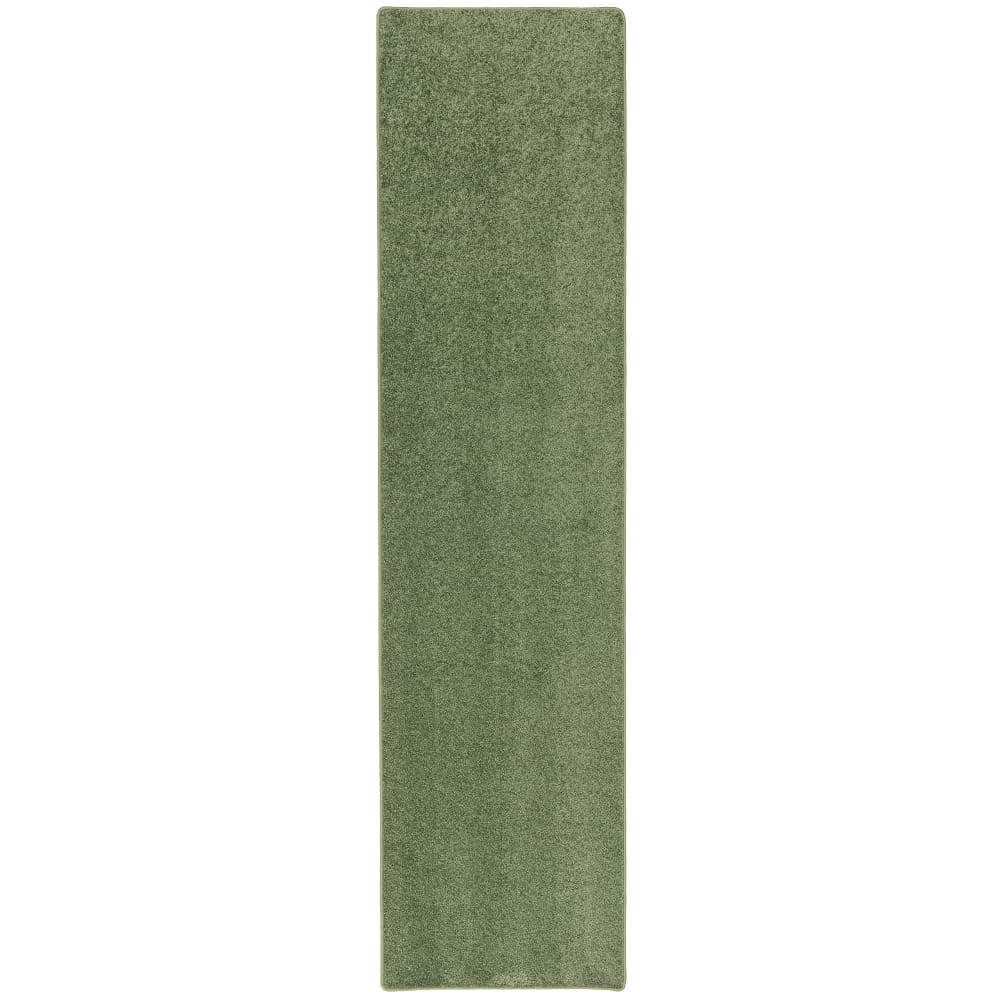 Tapis couloir uni vert 80x160 cm