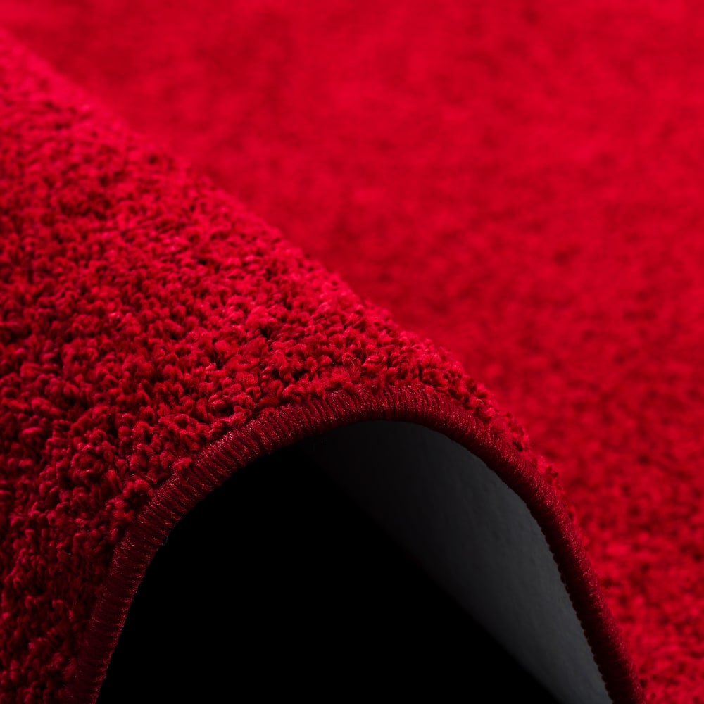 Tapis couloir uni rouge 80x160 cm — vue 4