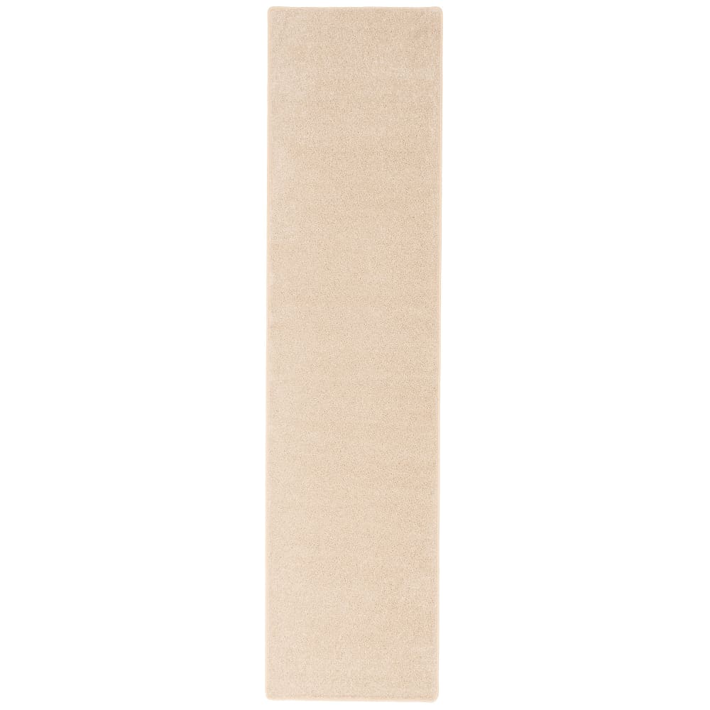 Tapis couloir uni beige 100x100 cm