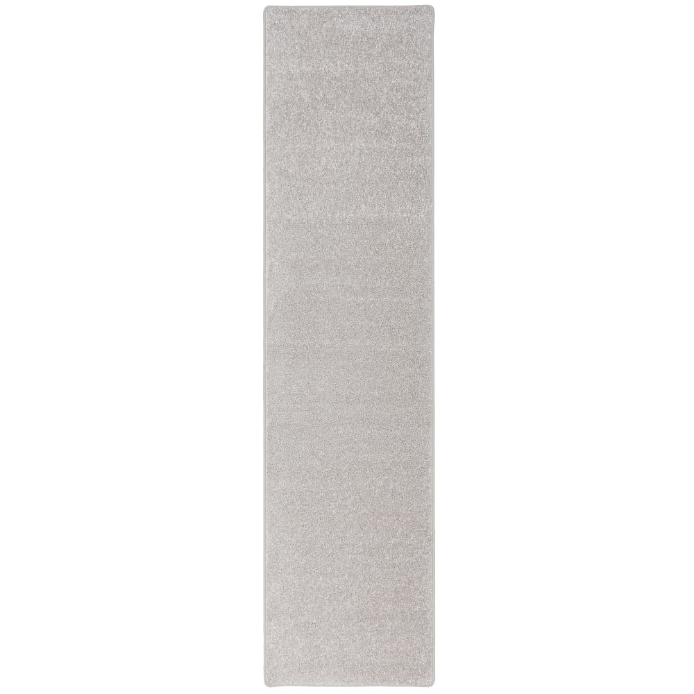 Tapis couloir uni gris argent 100x100 cm