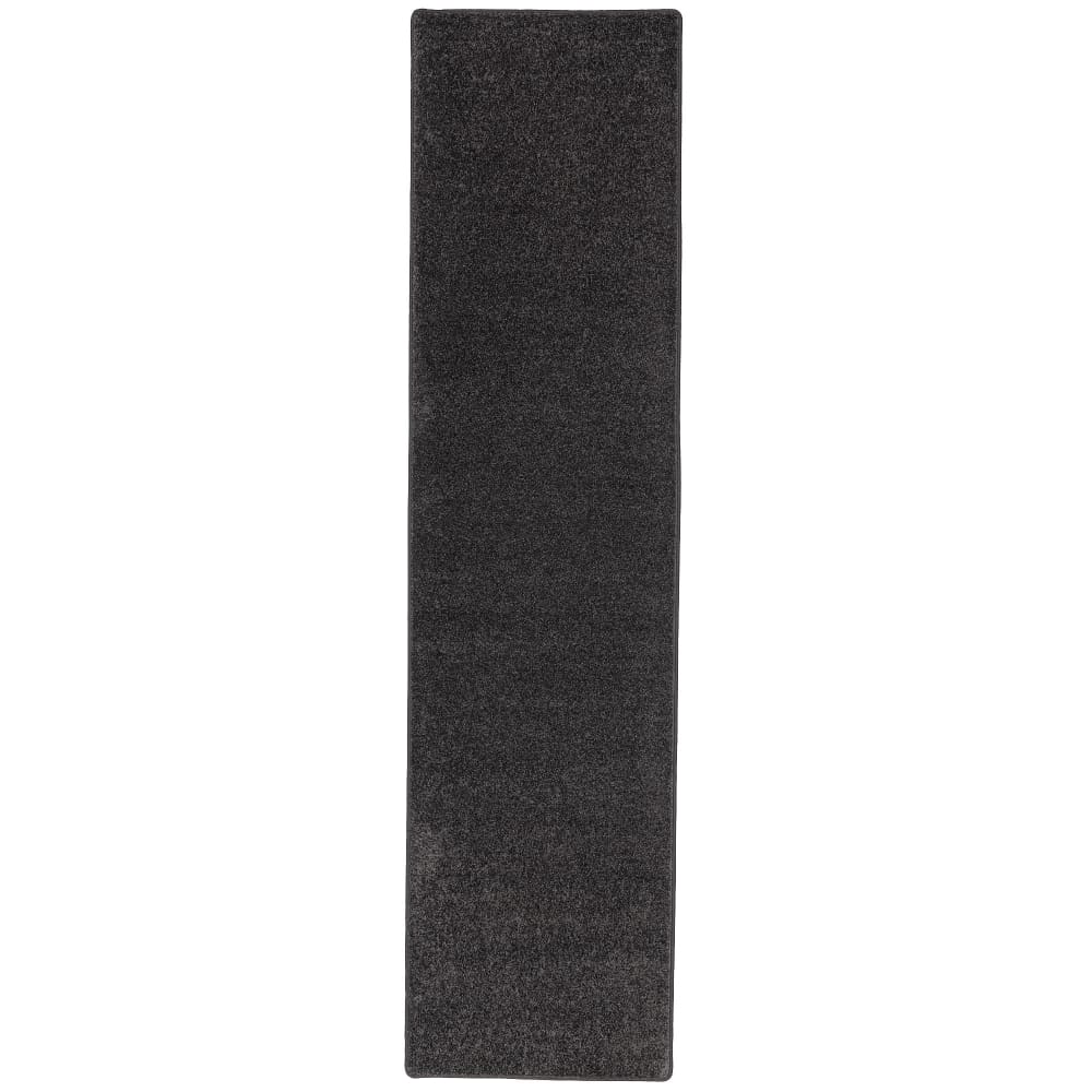 Tapis couloir uni anthracite 80x240 cm