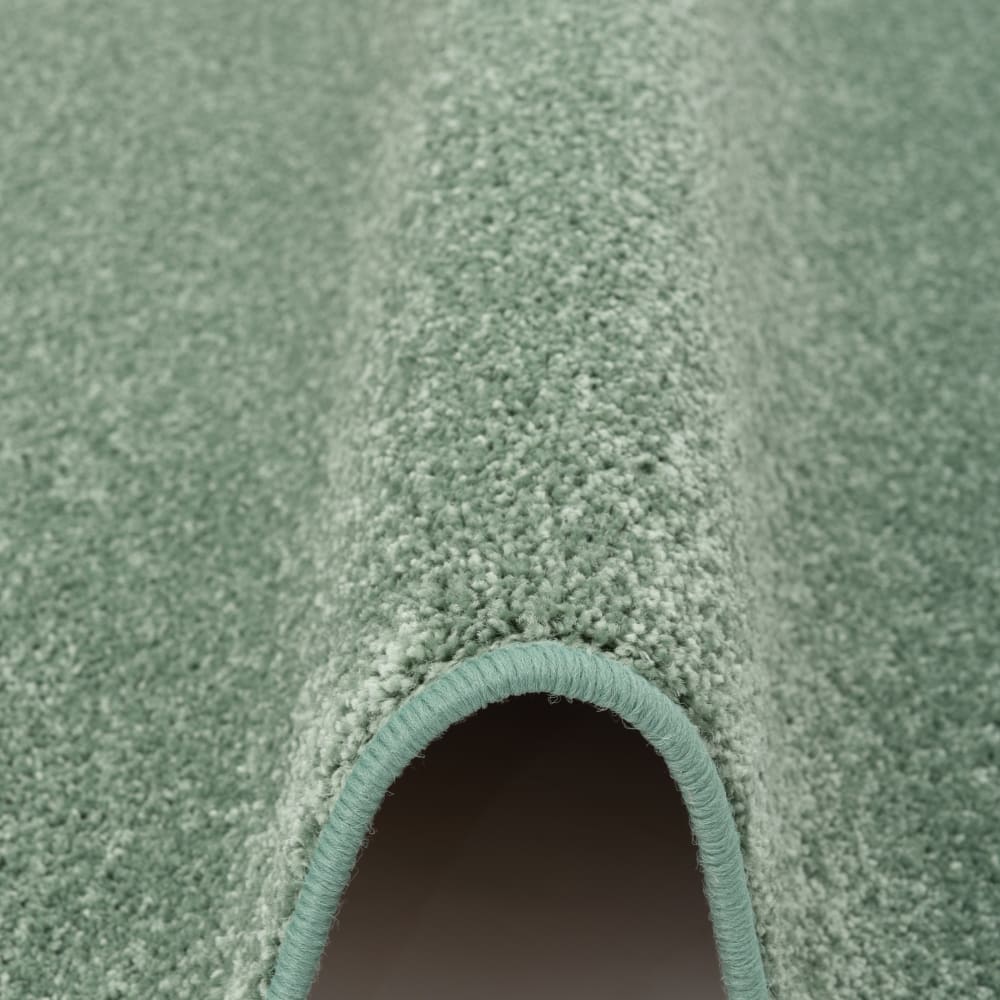 Tapis en velours à poils longs vert menthe 80x160 cm — vue 4