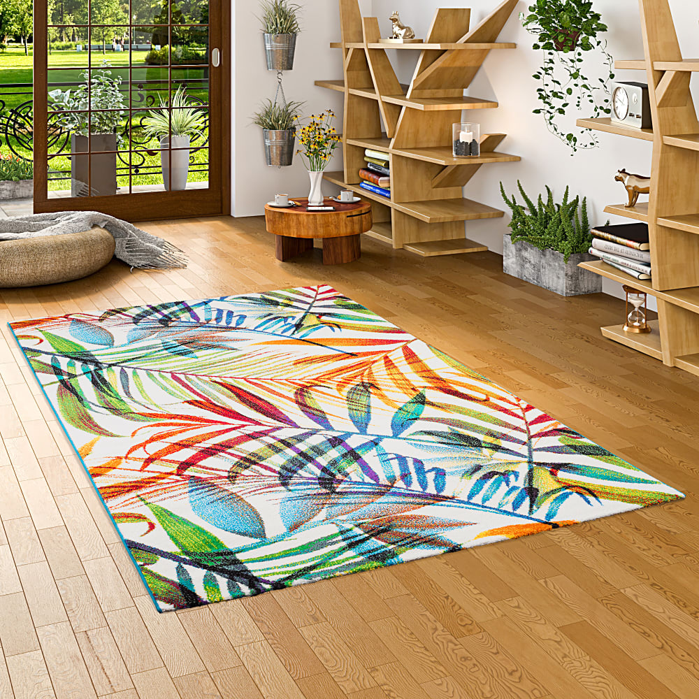 Tapis à motifs de branches multicolore 160x230 cm — vue 3