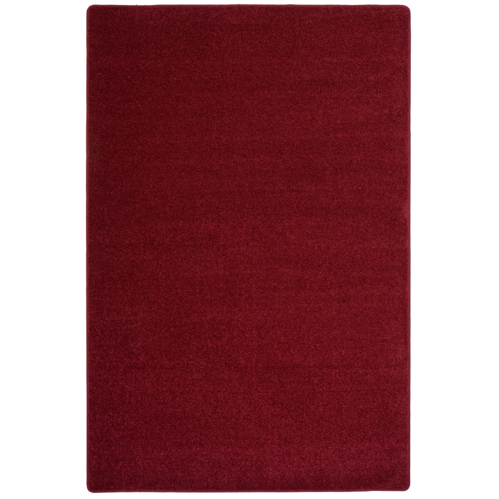 Tapis en velours à poils longs vin rouge 80x200 cm