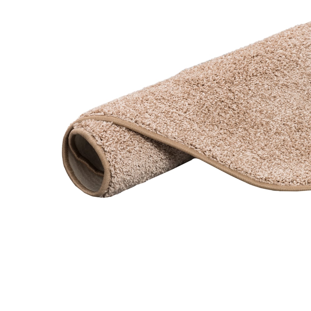 Tapis rond en velours beige 200x200 cm — vue 4