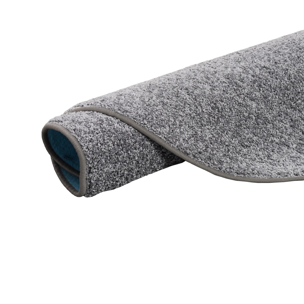 Tapis rond en velours gris 133x133 cm — vue 4
