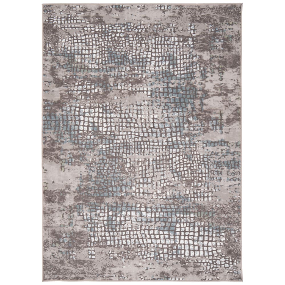 Tapis oriental style vintage bleu argent 80x160 cm