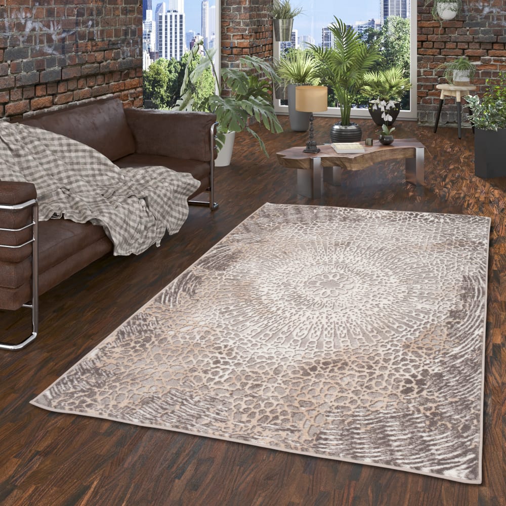 Tapis style vintage beige 140x200 cm — vue 3