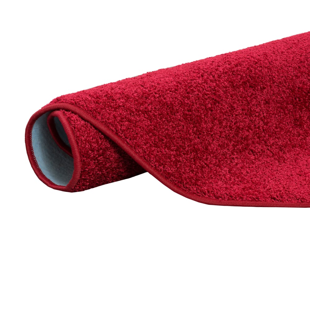 Tapis rond en velours rouge 133x133 cm — vue 4