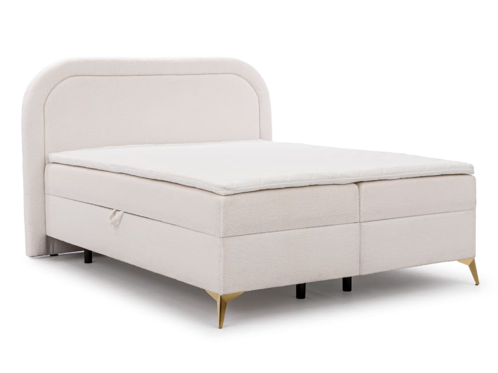 Lit boxspring 160x200 - coffre pieds