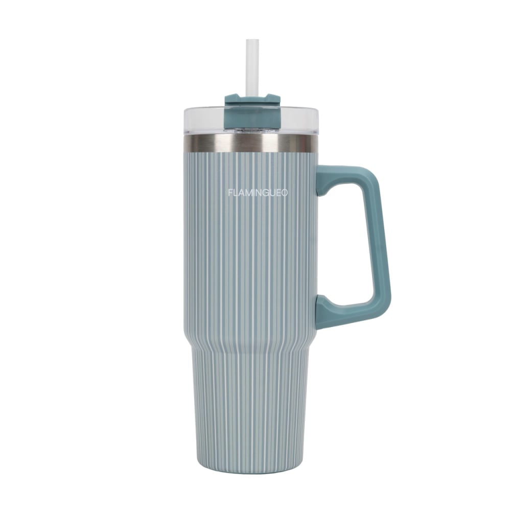 Mug isotherme avec paille acier inoxydable 0,9 litres Vert Mug isotherme avec paille acier inoxydable 0,9 litres Vert