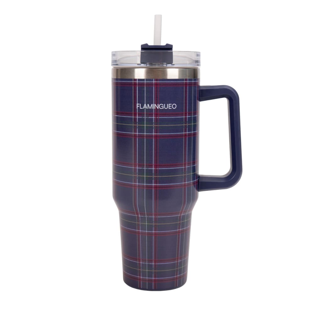 Mug isotherme avec paille acier inoxydable 1,18 litres Bleu marine Mug isotherme avec paille acier inoxydable 1,18 litres Bleu marine