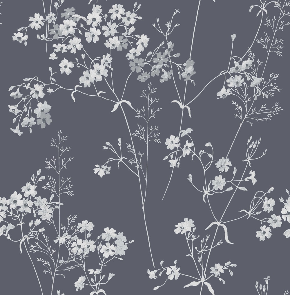 Papier peint feuillage bleu 1005x52cm — vue 3