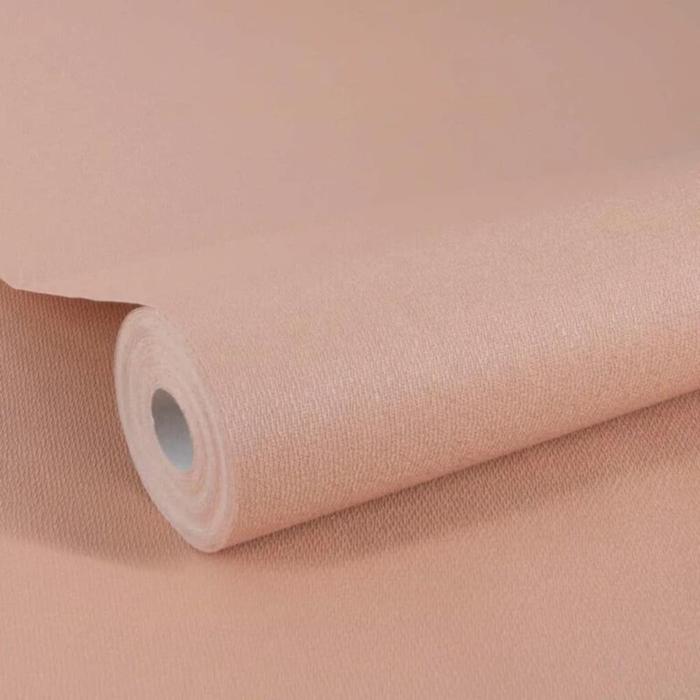 Papier peint uni élégant pêche 1005x52cm — vue 4