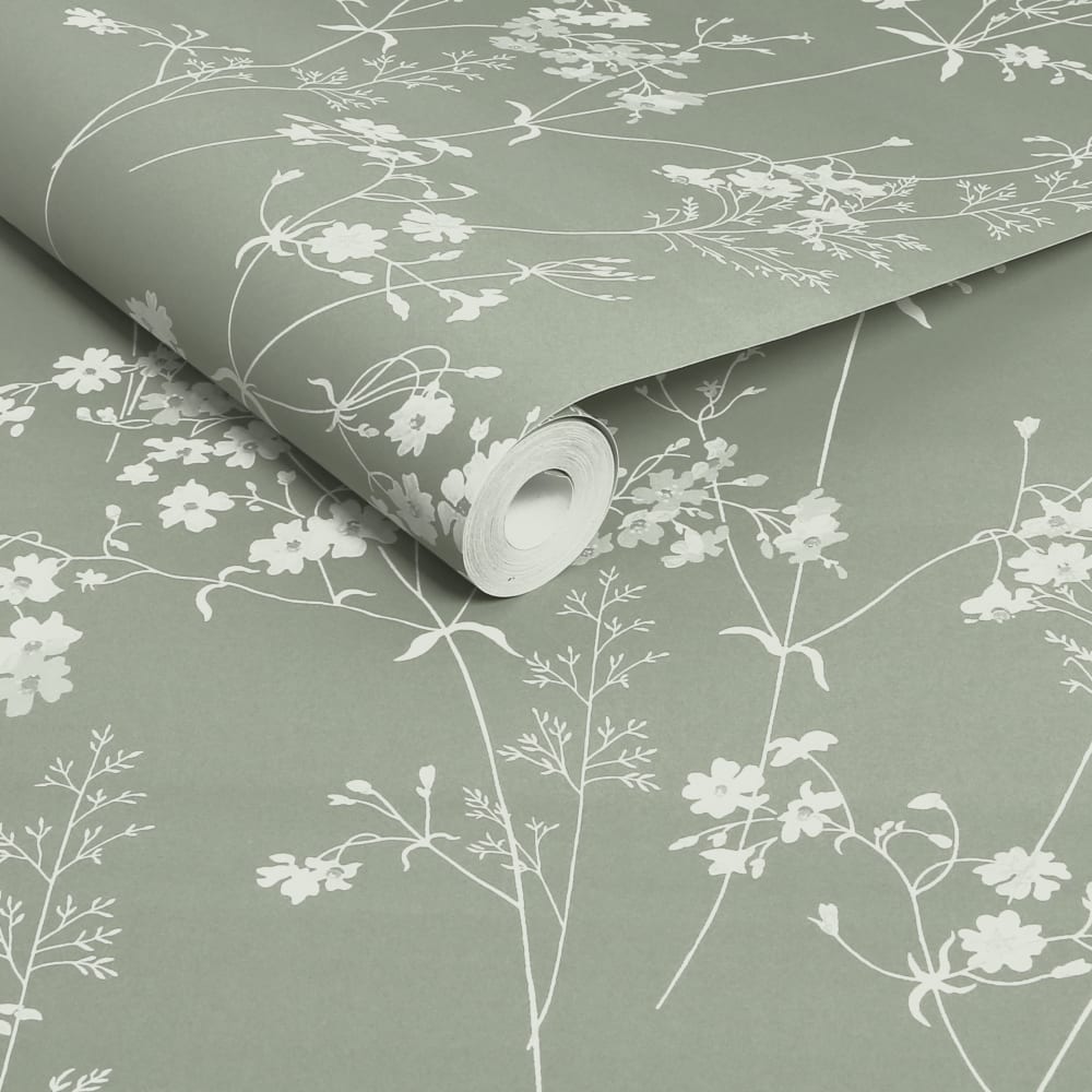 Papier peint feuillage vert 1005x52cm — vue 4