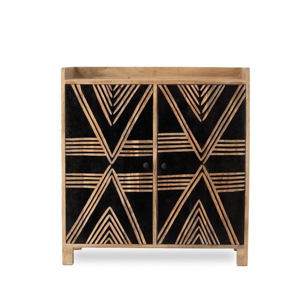 Mathi Design Elegante Anrichte aus Mangoholz mit 2 Türen style exotic Braun