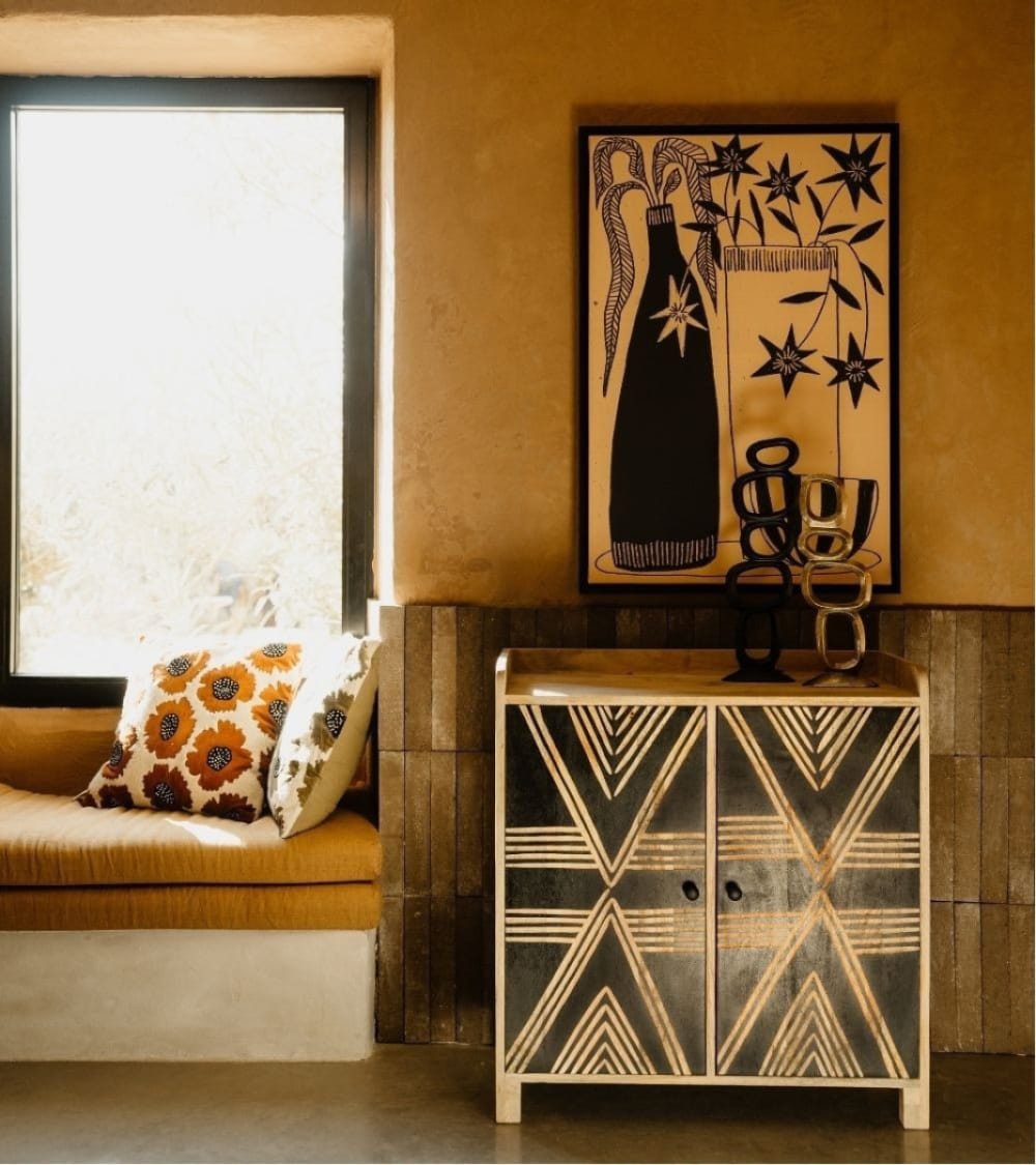 Elegante Anrichte aus Mangoholz mit 2 Türen - Maisons Du Monde