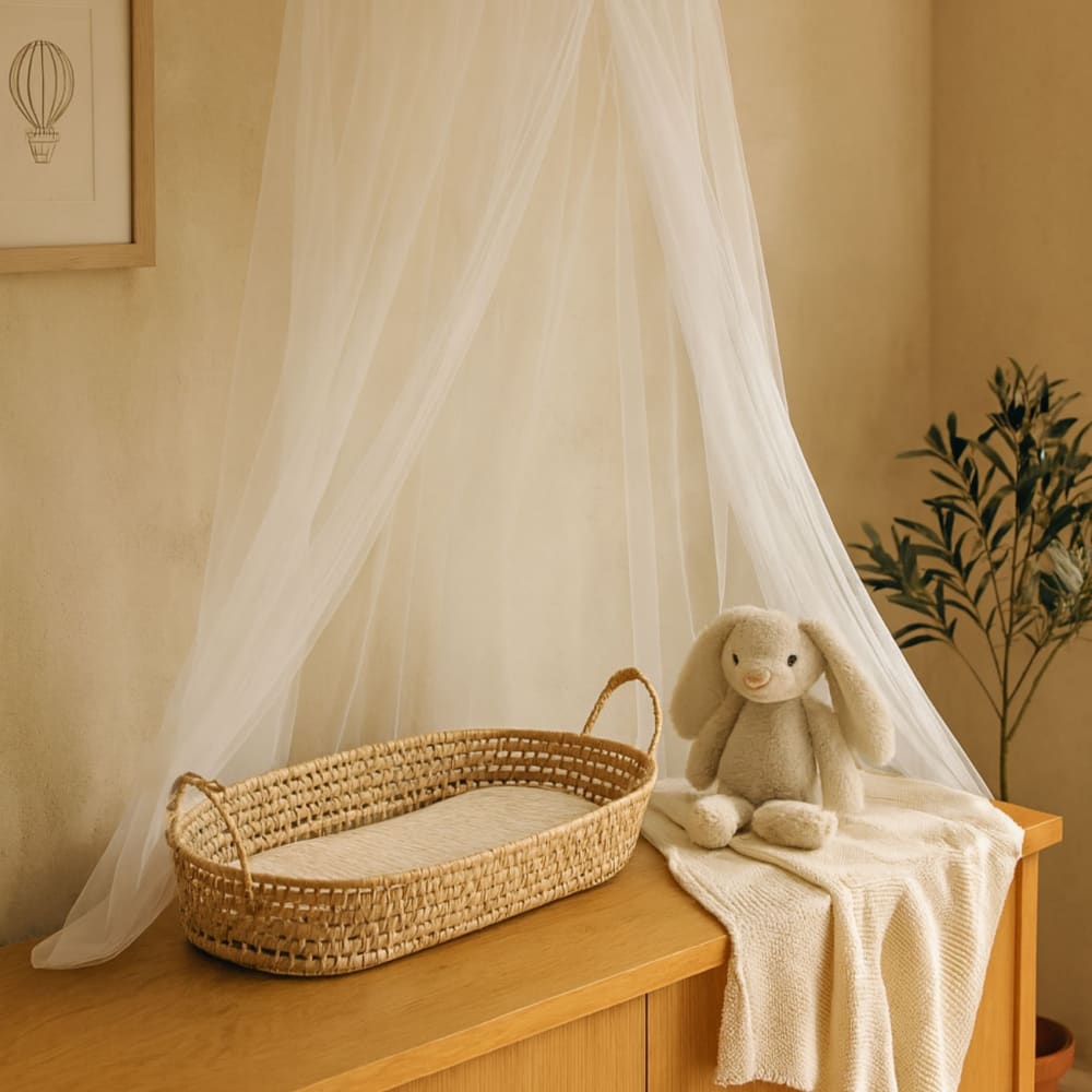 Panier à langer osier ovale osier naturel 75 x 45 (Home Maison) - Image 3