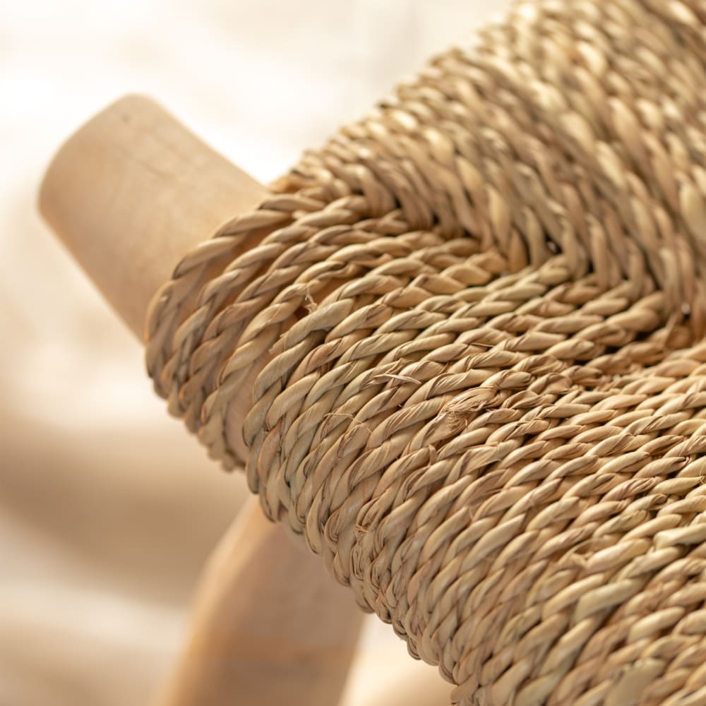 Banc bois naturel japandi naturel 60 x 40