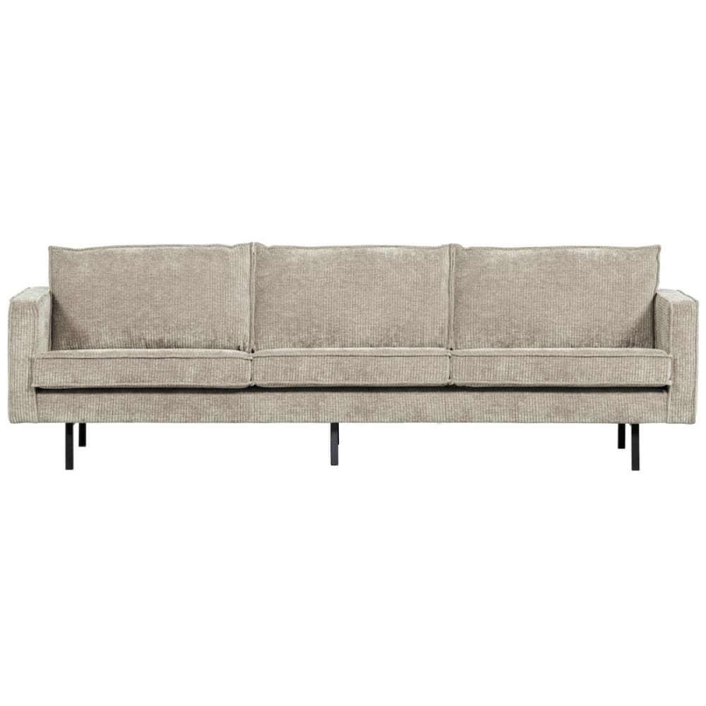 Canapé moderne 4 places en velours beige L277