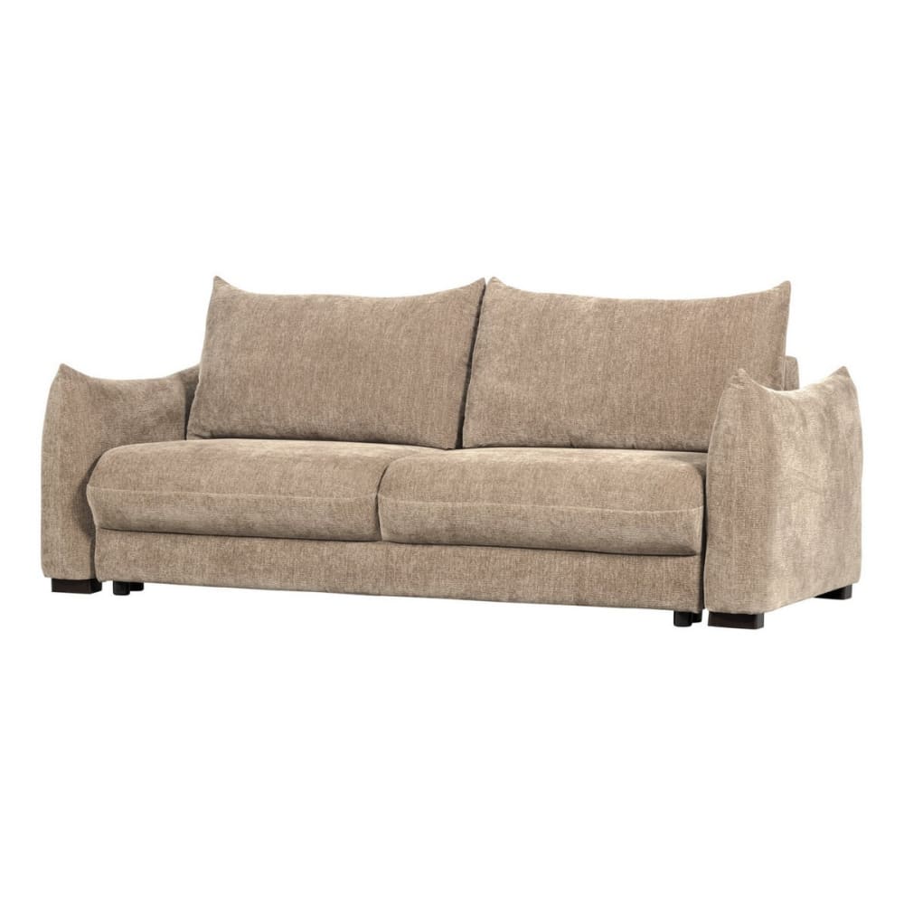 Canapé convertible en tissu naturel L233 cm