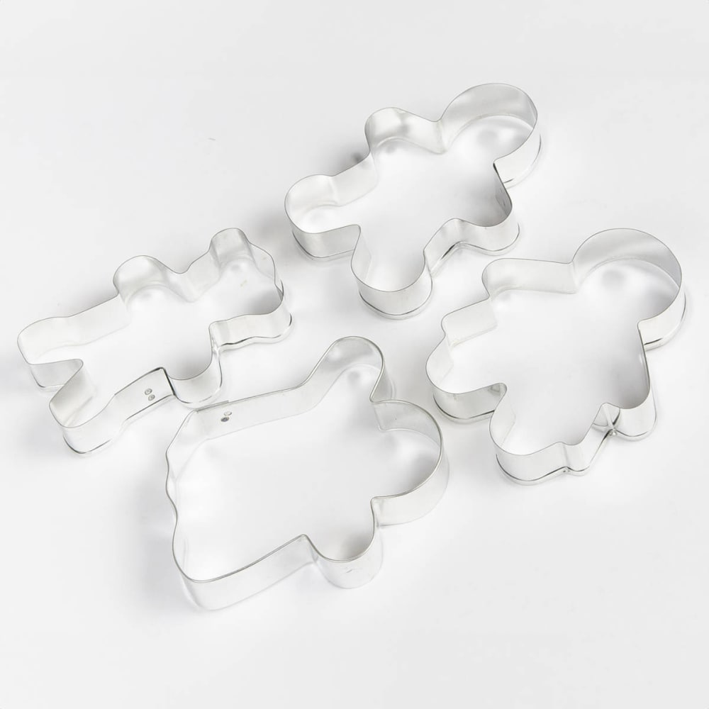 PRACTIC Ausstechformen für Plätzchen, Edelstahl, 17 x 2,2 x 12,5 cm, silber Edelstahl Junge Festliche Dekoration