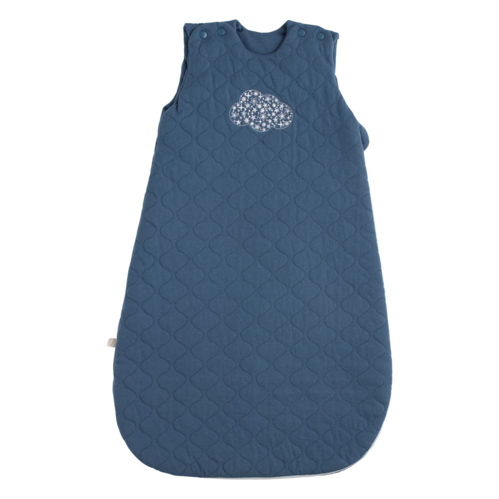 Sauthon Kuscheliger Baby-Schlafsack aus gesteppter Baumwolle BLAU BAUMWOLLE Baby