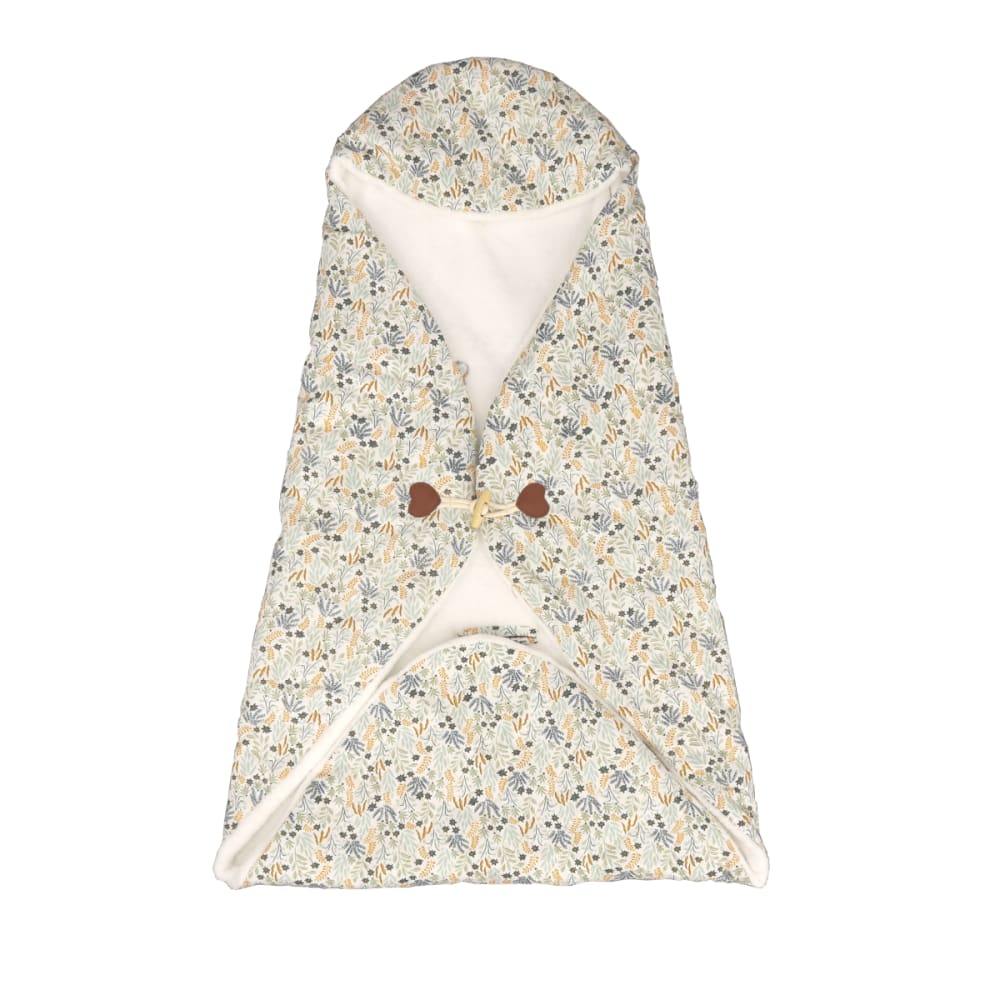 Sauthon Nomadendecke mit Kapuze aus Baumwolle WEISS BAUMWOLLE Baby