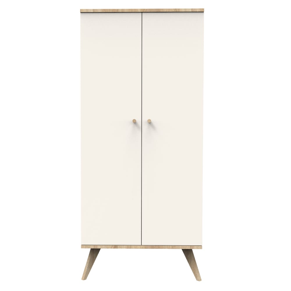 Armoire 2 portes avec pieds bois