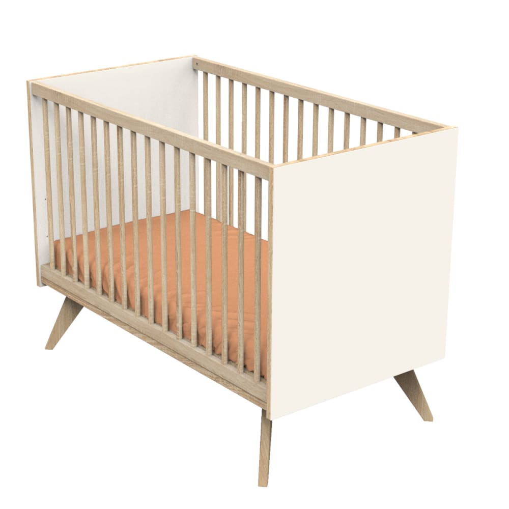 Lit bébé 120x60 à barreaux sur pieds